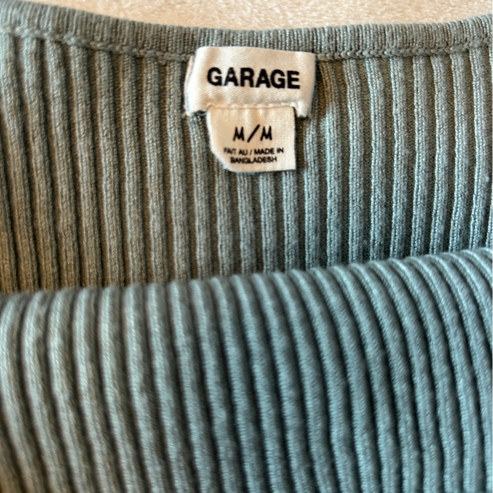 Garage Ribbed Knit Crop Top - Picture 7 of 7